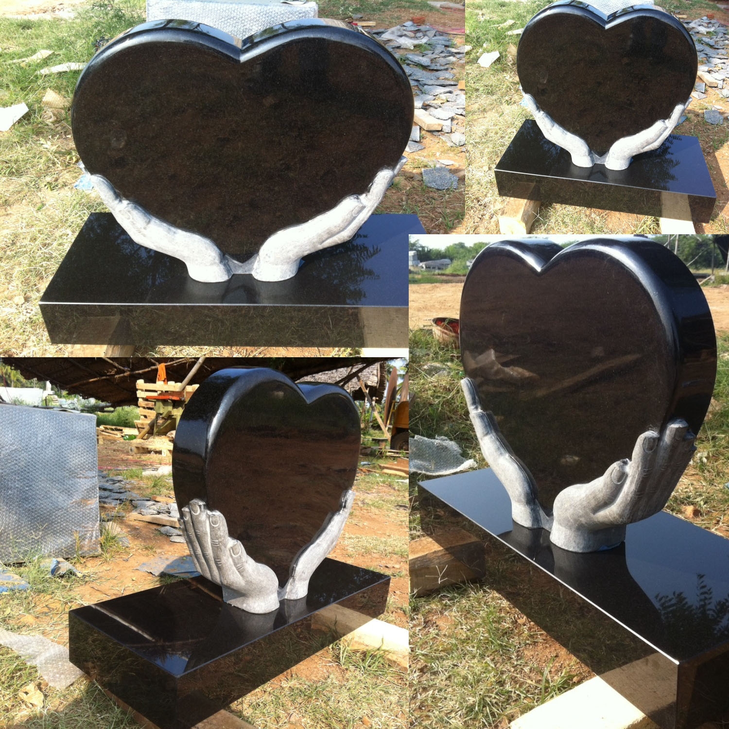 gravsteiner hjerteformet